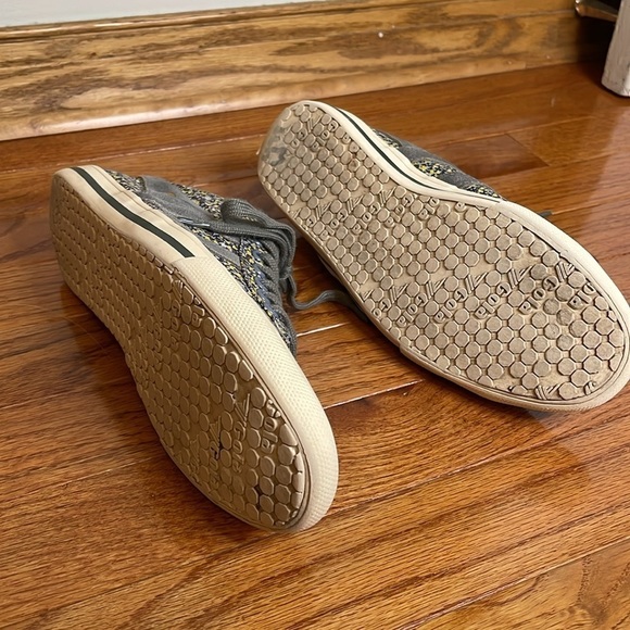 GOLA Olive Green Liberty Art Fabrics Sz  7 Women's Colorful Sneakers Art To Wear - Picture 10 of 10